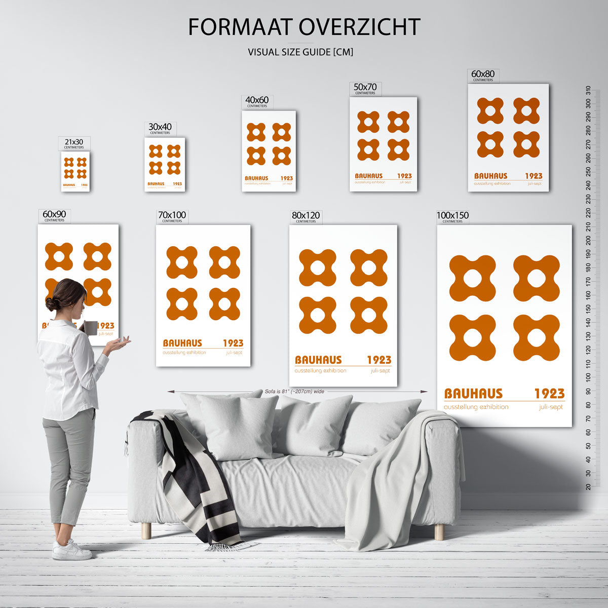  – geometrische poster in Bauhaus-stijl van WallArtistic