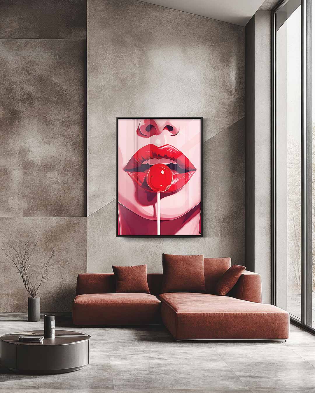 Pop Art Lolly Delight – staande wandkunst voor woonkamer of interieur
