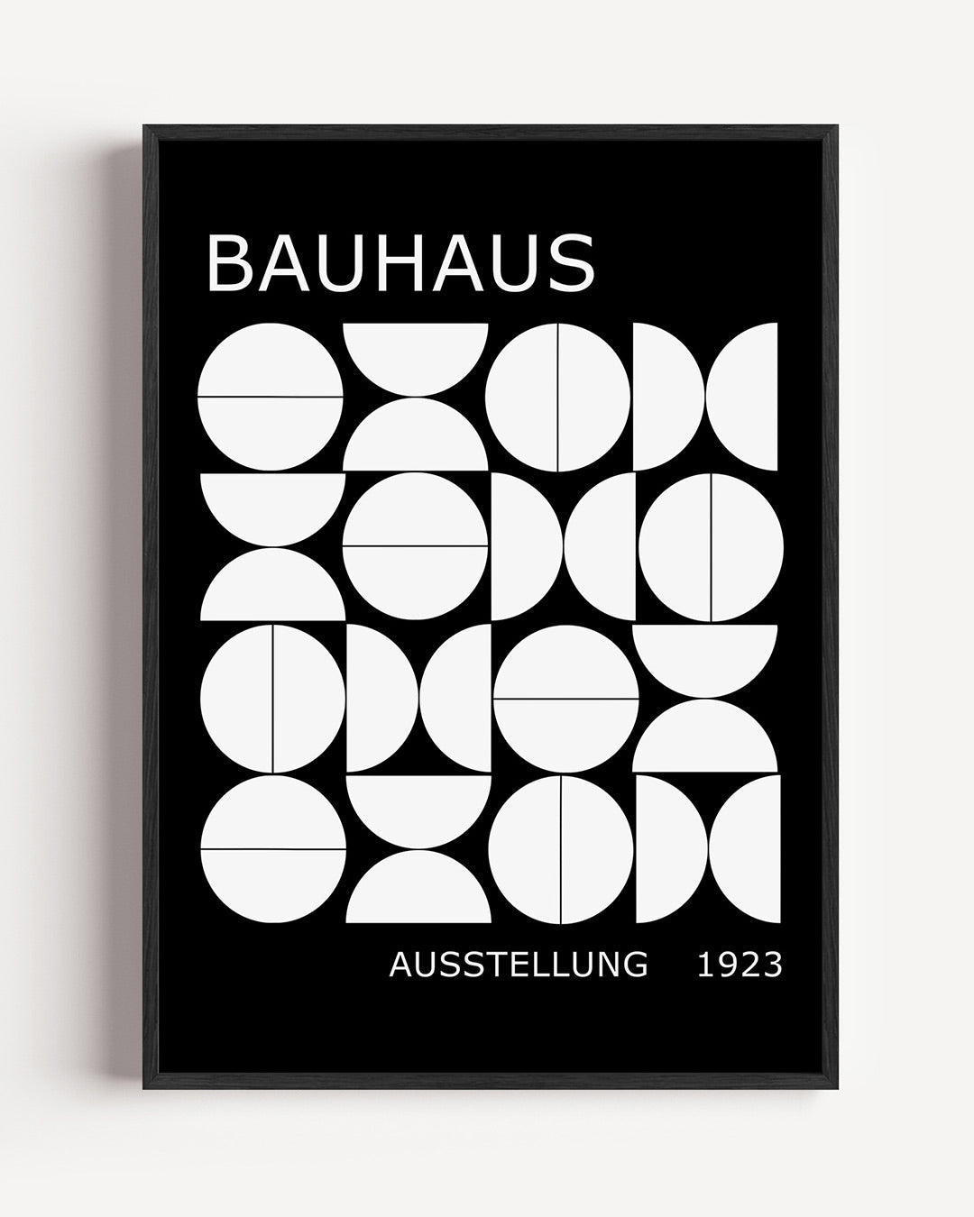 Vormen en vlakken – staande Bauhaus poster als wanddecoratie