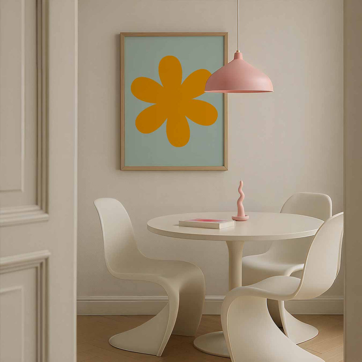 Retro Bloemenposter – bloemen poster in staand formaat