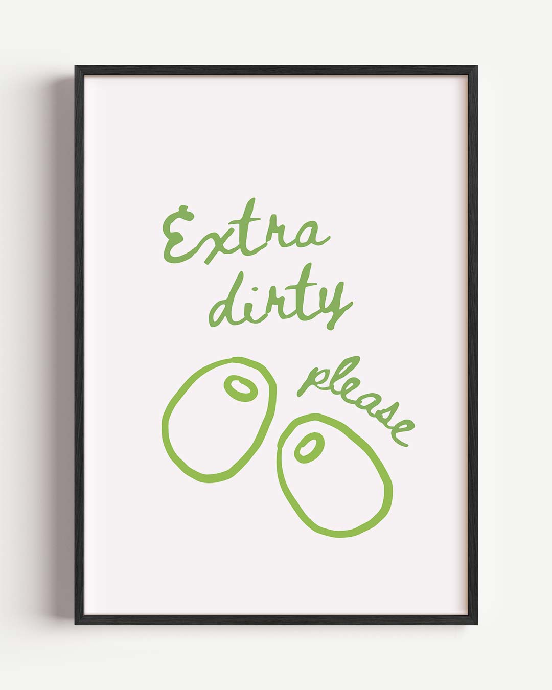 Extra Dirty Please – zomer portret poster als wanddecoratie
