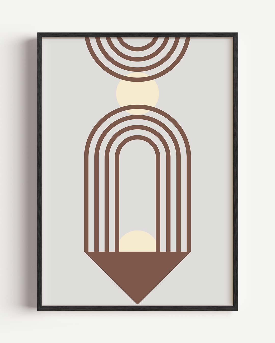Retro Boog Hout Kunst – dieren portret poster als wanddecoratie