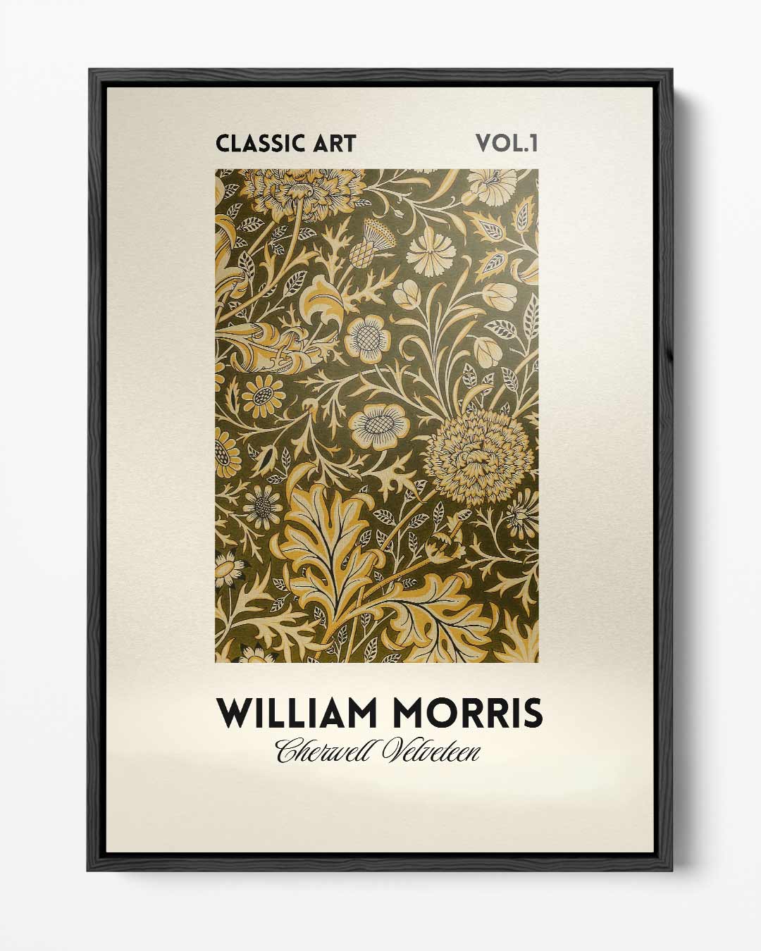 William Morris Klassiek Bloemenpatroon – portret kunstwerk als wanddecoratie