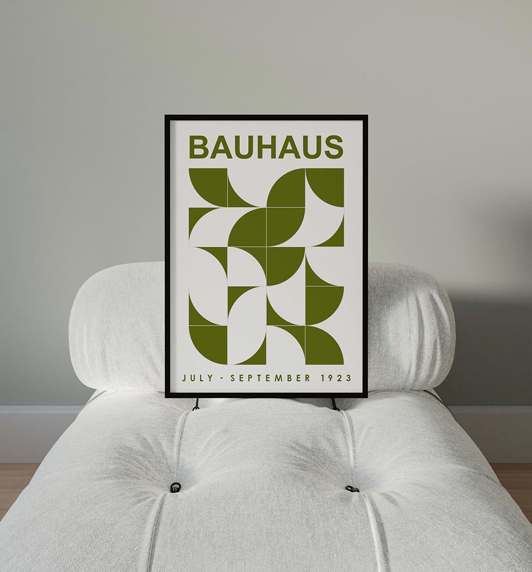 Vorm en kleur – moderne Bauhaus wandkunst als poster