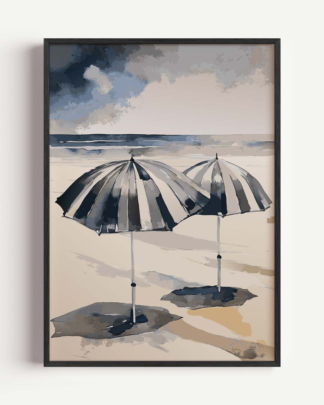 Strandparadijs – zomer portret poster als wanddecoratie