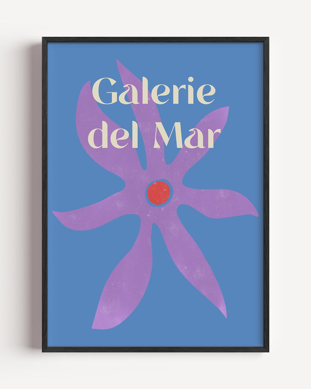 Vrolijke Bloemenzee – zomer portret poster als wanddecoratie