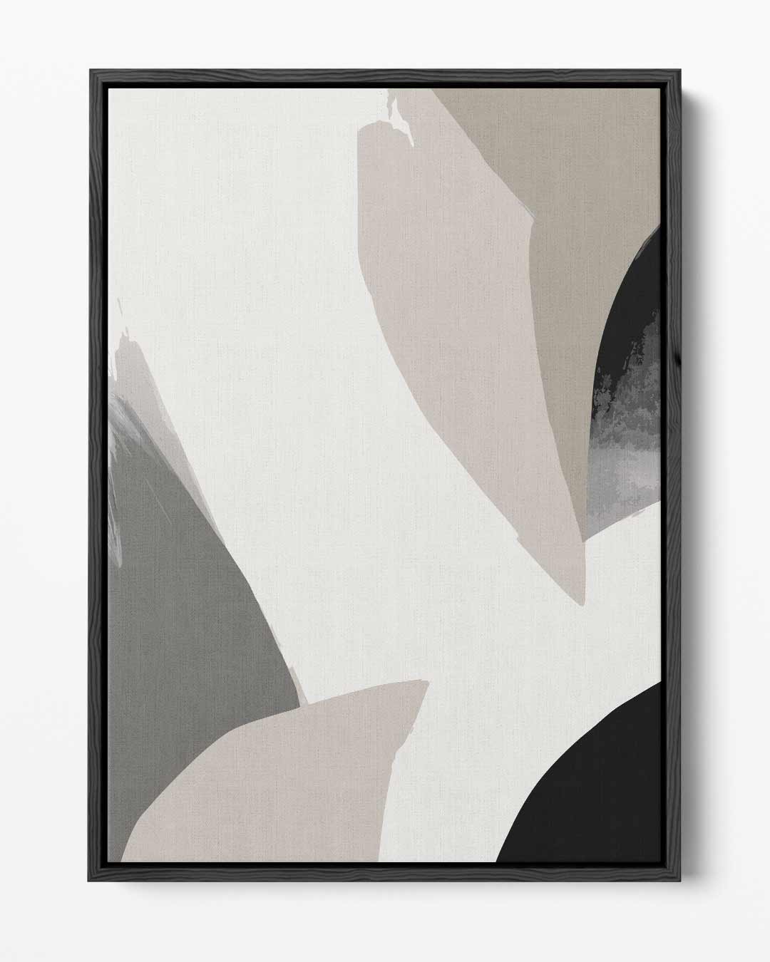 Abstracte Harmonie in Aardetinten – portret kunstwerk als wanddecoratie