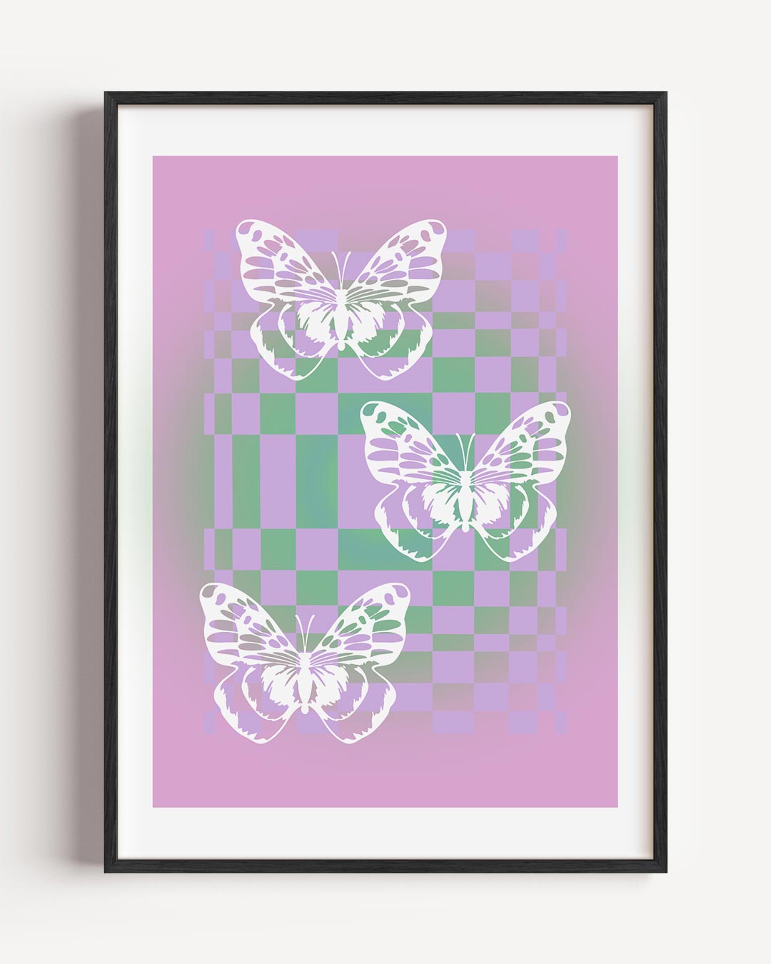 Vlinderparadijs – moderne portret poster als wanddecoratie
