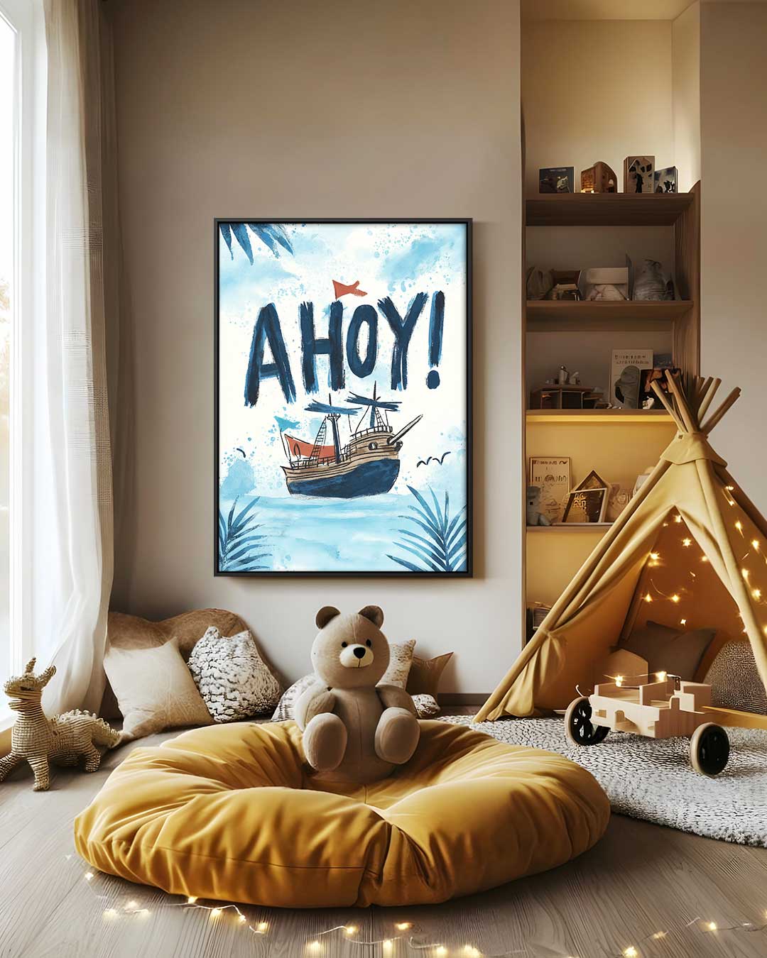 Maritiem Avontuur Schilderij – staand kunstwerk voor modern interieur