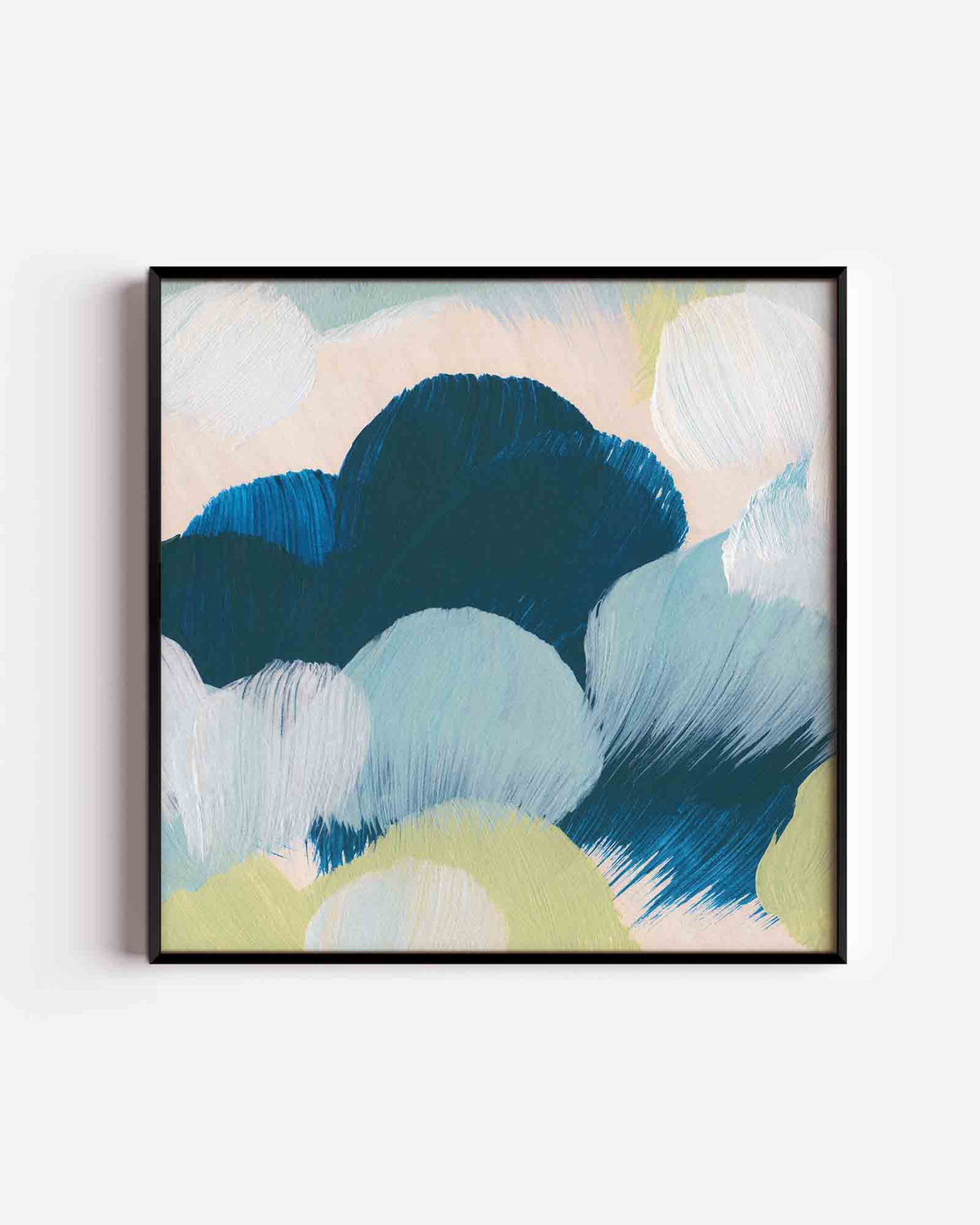 Abstracte wolken – schilderkunst vierkante poster als wanddecoratie