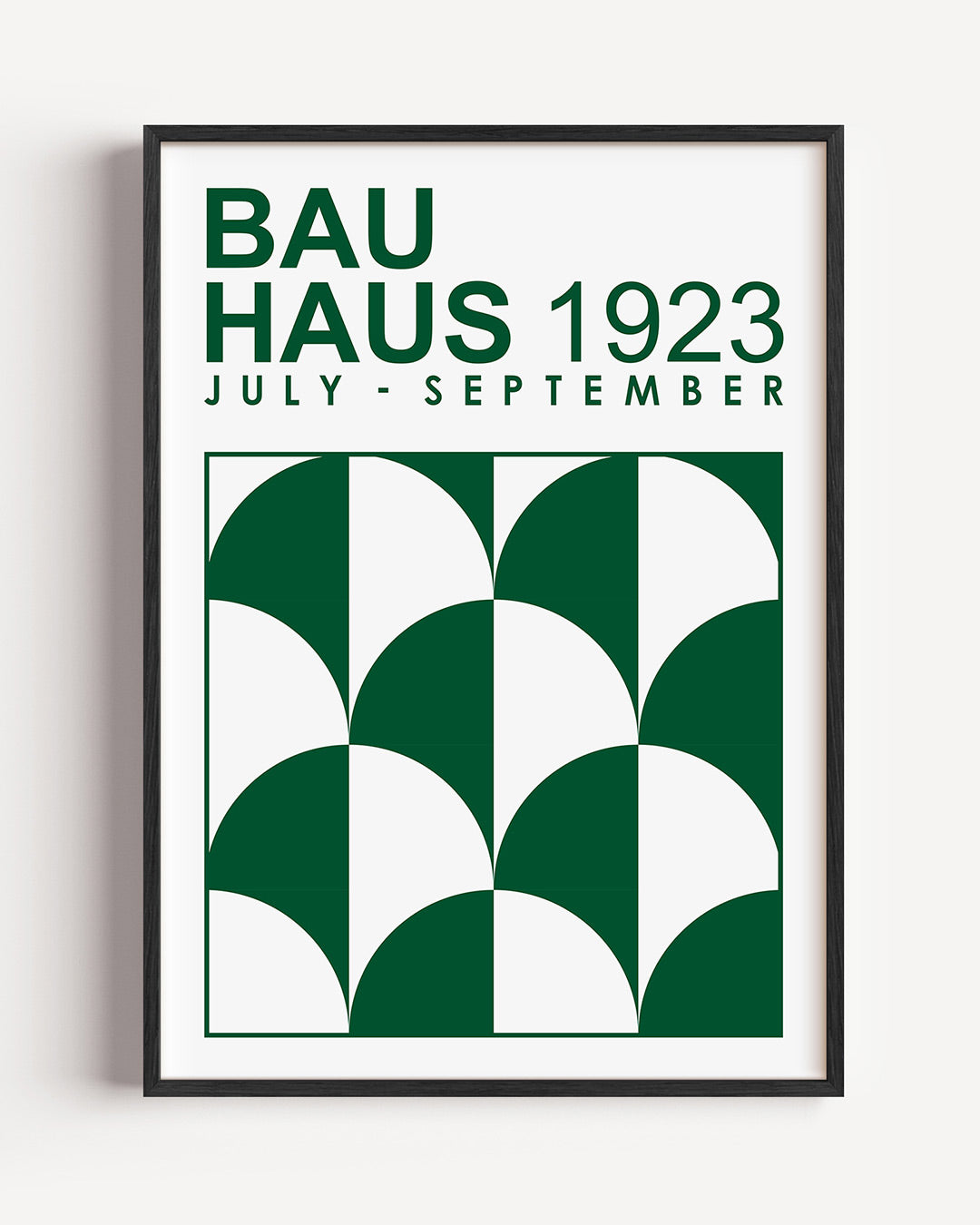 Vorm en balans – staande Bauhaus poster als wanddecoratie