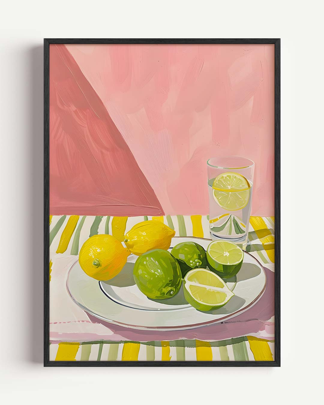 Zonnige Citrus Tafereel – Popart en Streetart portret poster als wanddecoratie