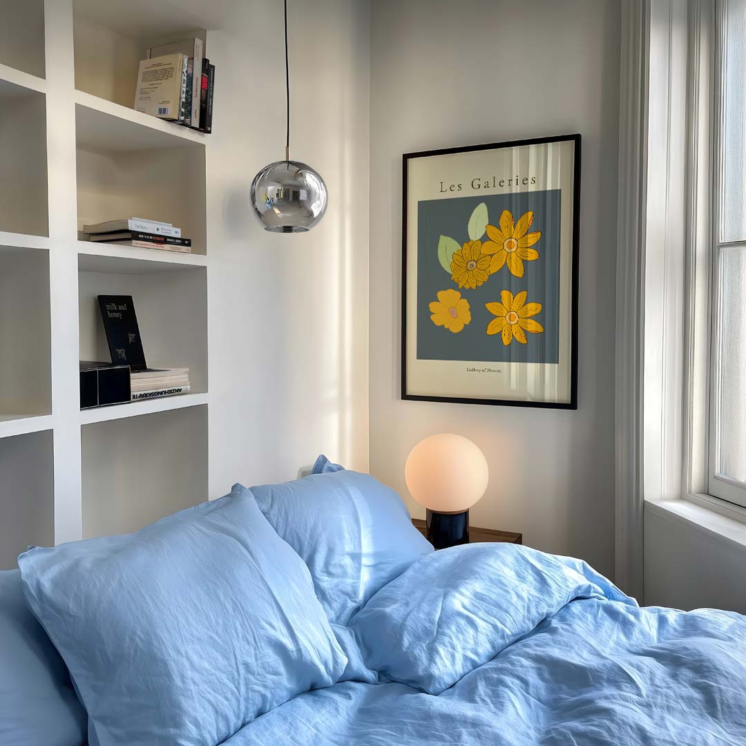 Bloemen Galerij – staande muurposter met bloemen