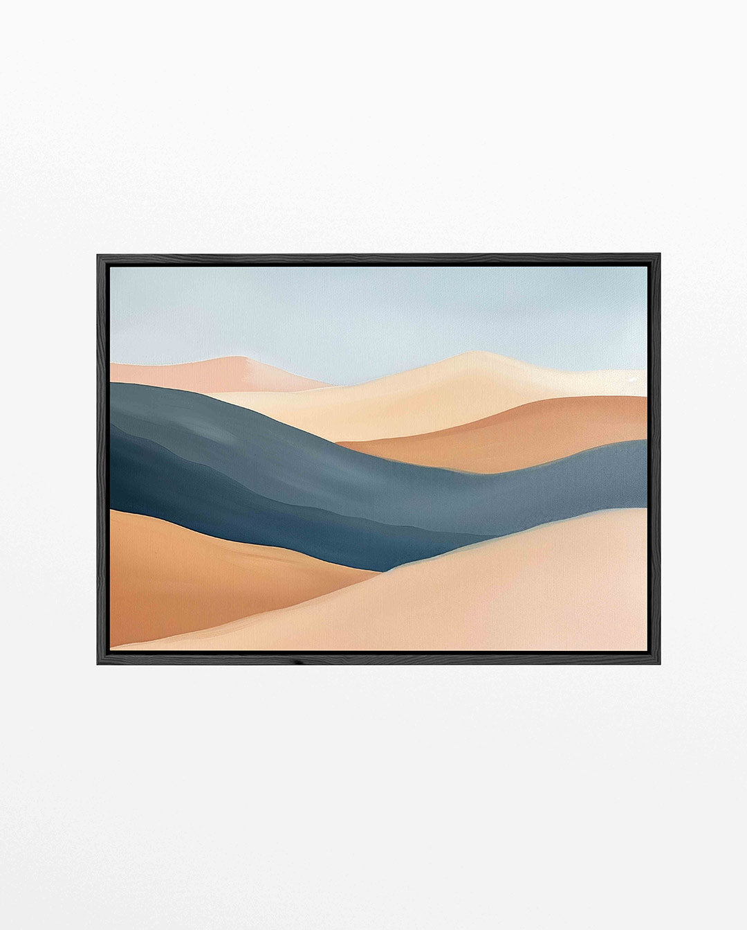 Zachte landschapsgolven – liggend abstract kunstwerk