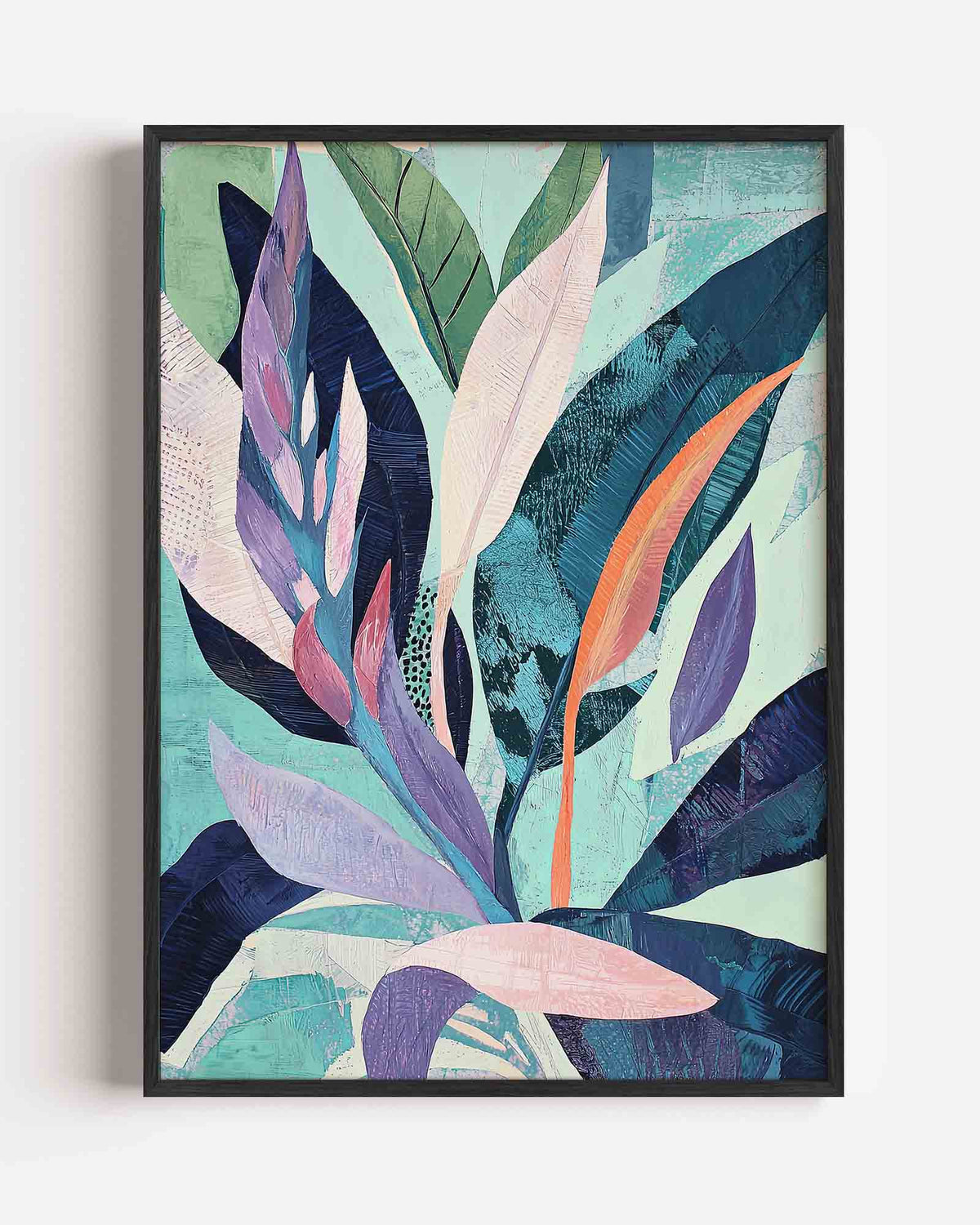 Bladeren en vormen – jungle portret poster als wanddecoratie