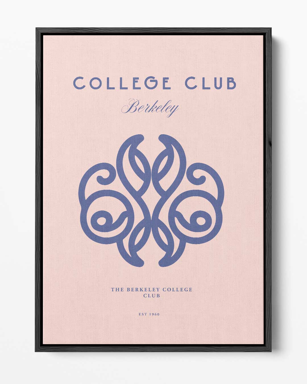 Elegant College Club Ontwerp – portret kunstwerk als wanddecoratie