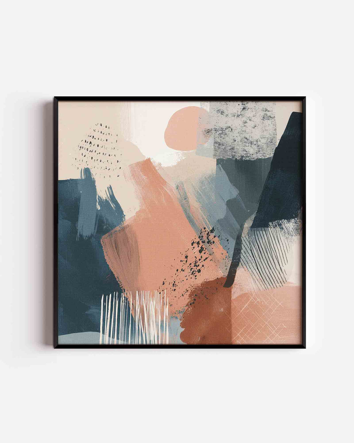 Abstracte vormen – abstracte vierkante poster als wanddecoratie
