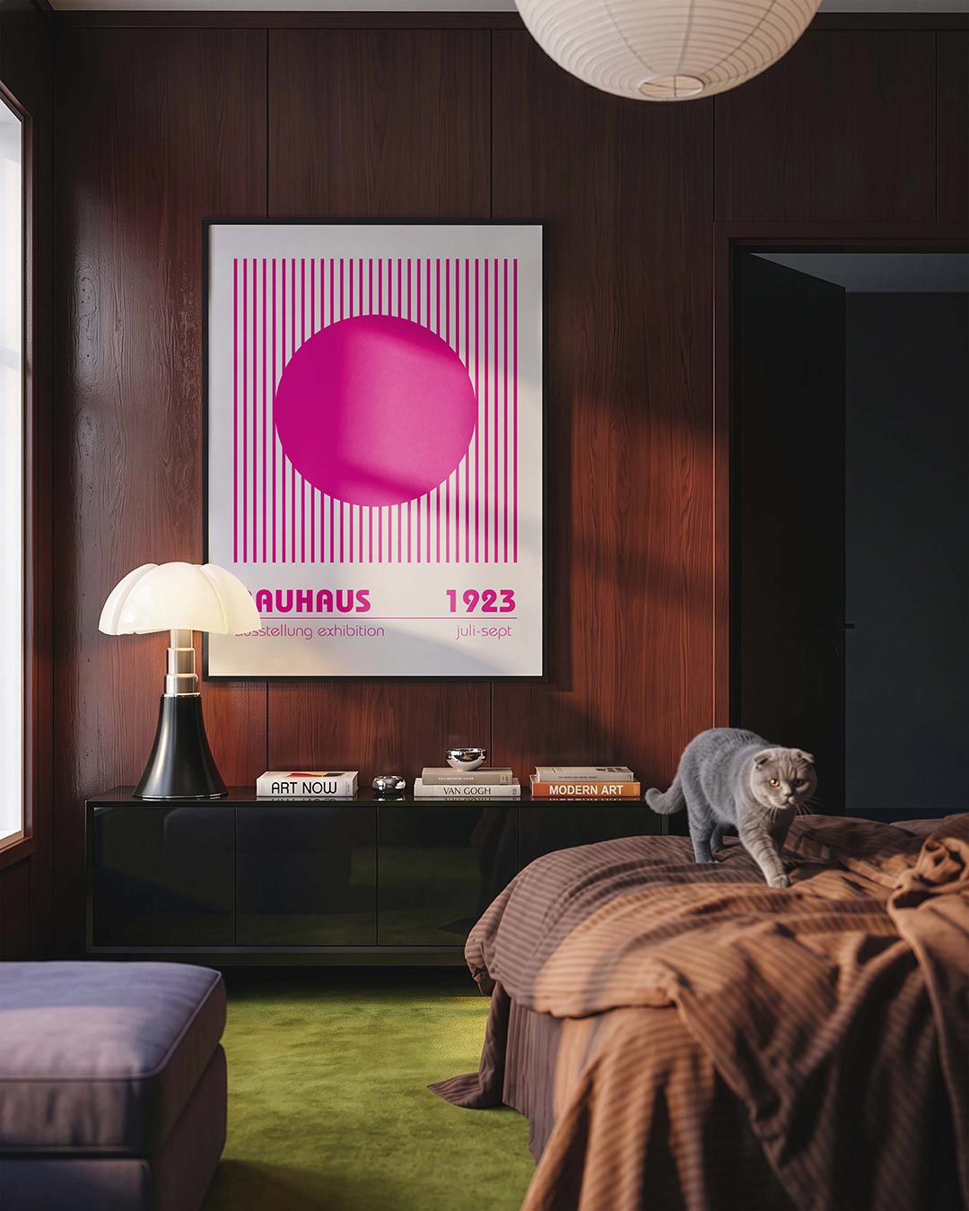  – geometrische Bauhaus poster in staand formaat