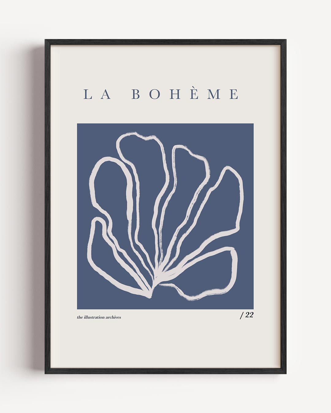 La Bohème Kunstposter – bloemen portret poster als wanddecoratie