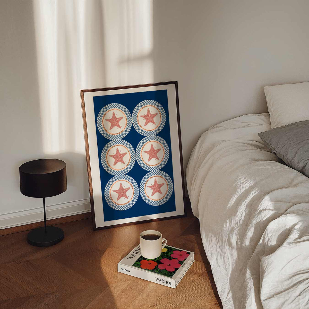 Zeesterren Patroon – staande dieren wanddecoratie van WallArtistic