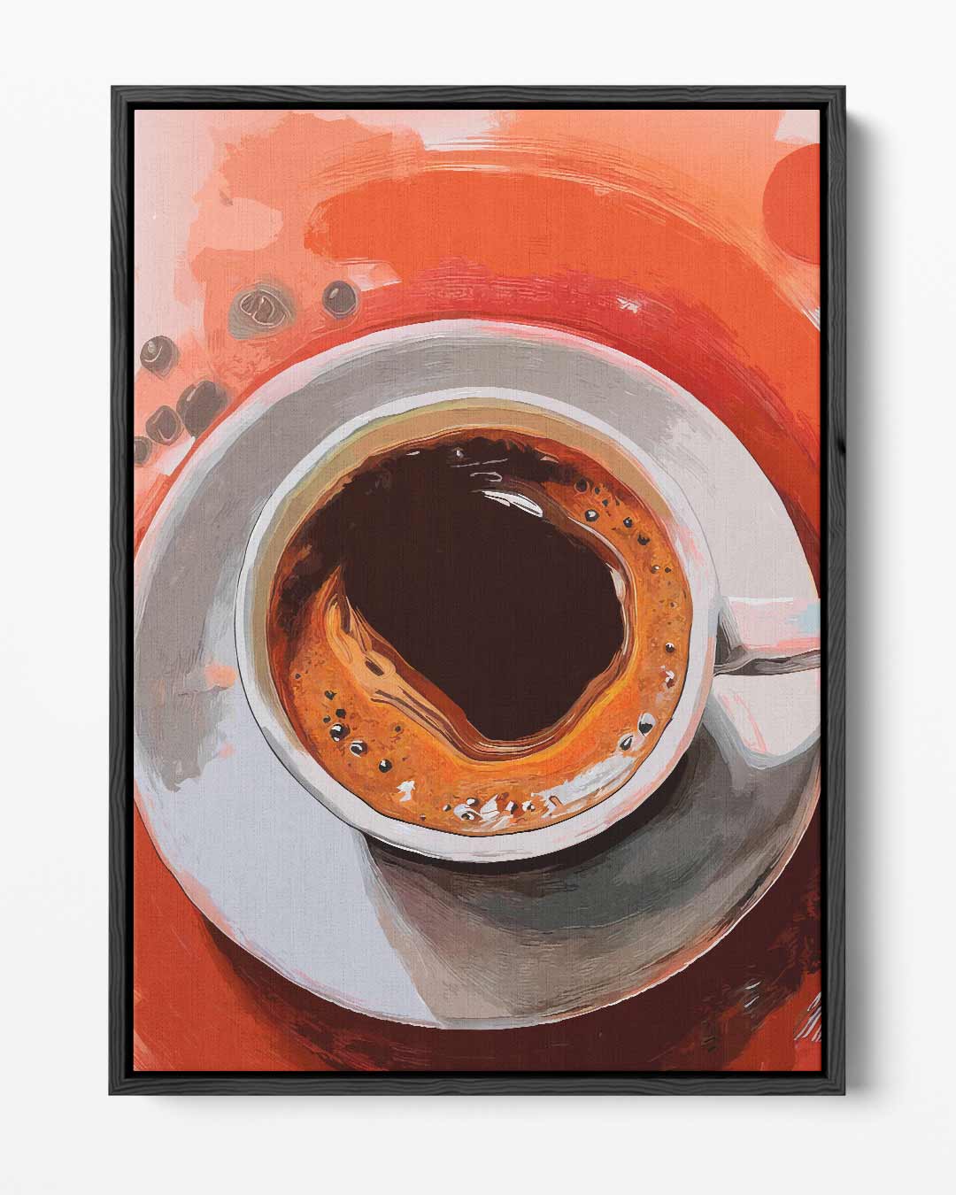 Koffie Moment – portret kunstwerk als wanddecoratie