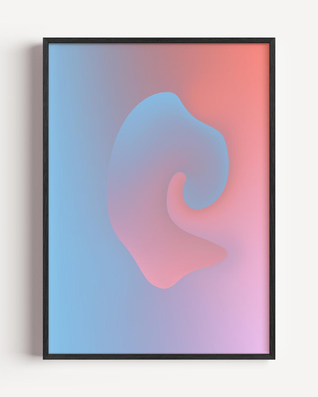 Dromerige Abstracte Kleurenpracht – kleurrijke abstracte portret poster als wanddecoratie