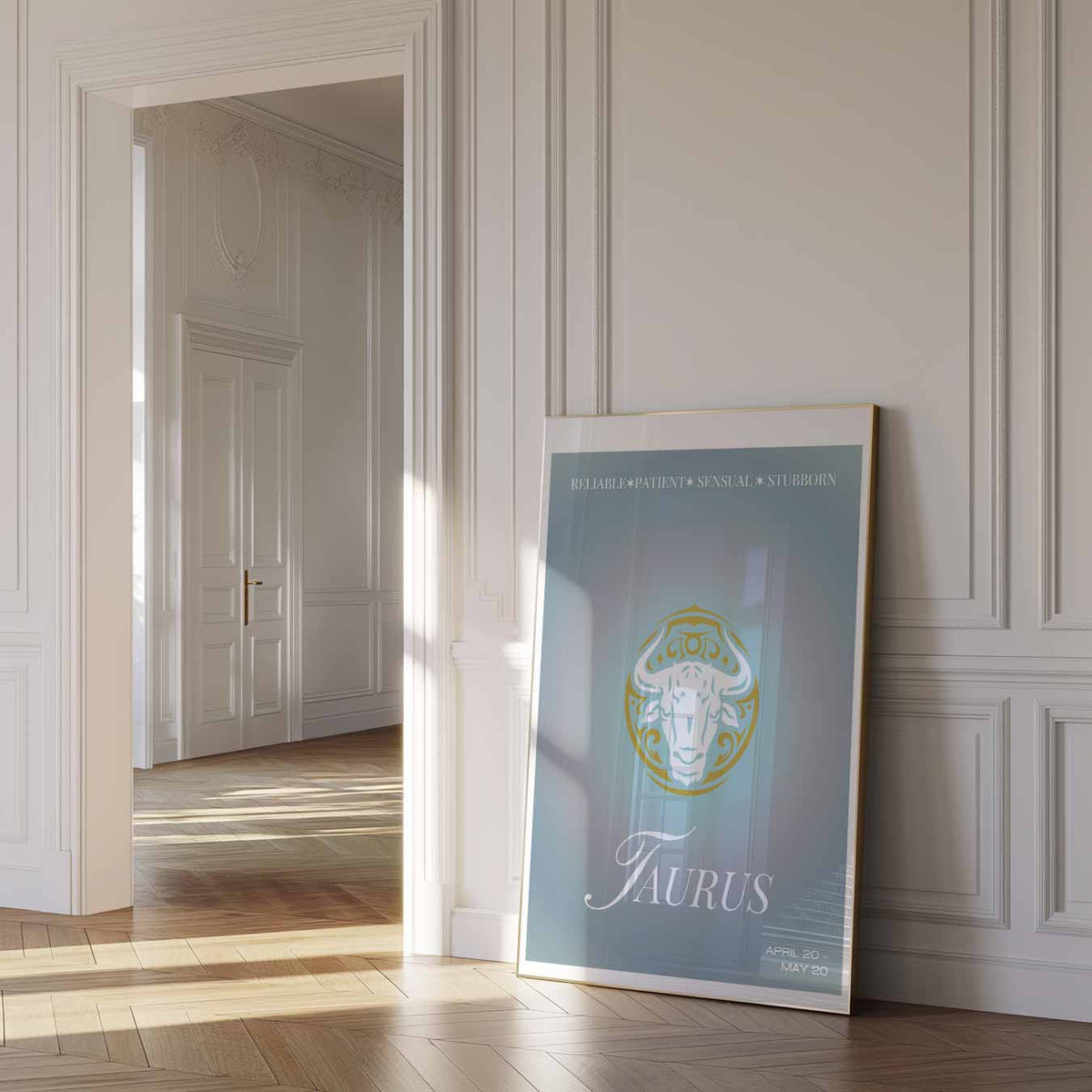 Taurus Zodiac – mindful poster in staand formaat