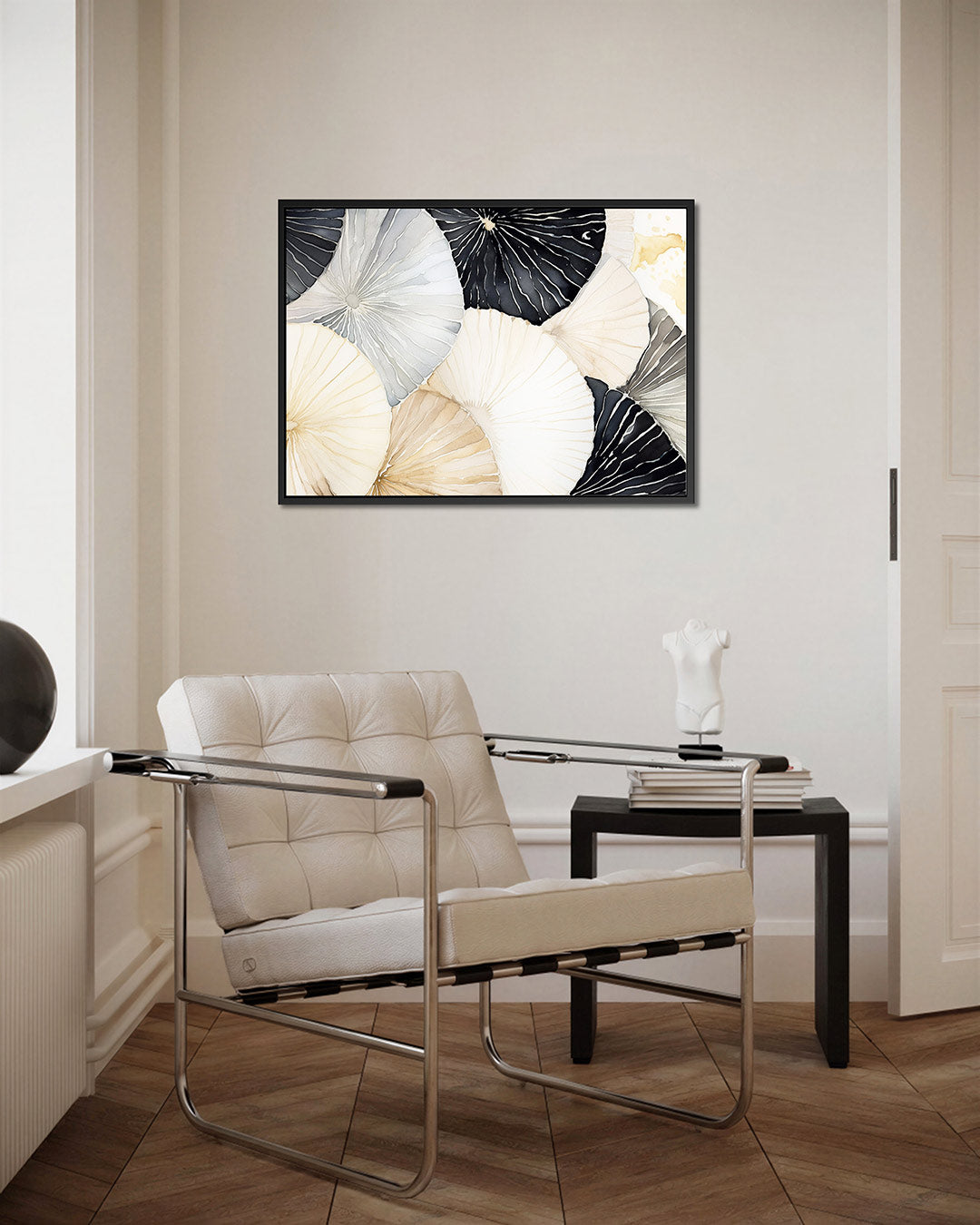 Organische vormen – Liggende wanddecoratie – kunstwerk op canvas, dibond of plexiglas