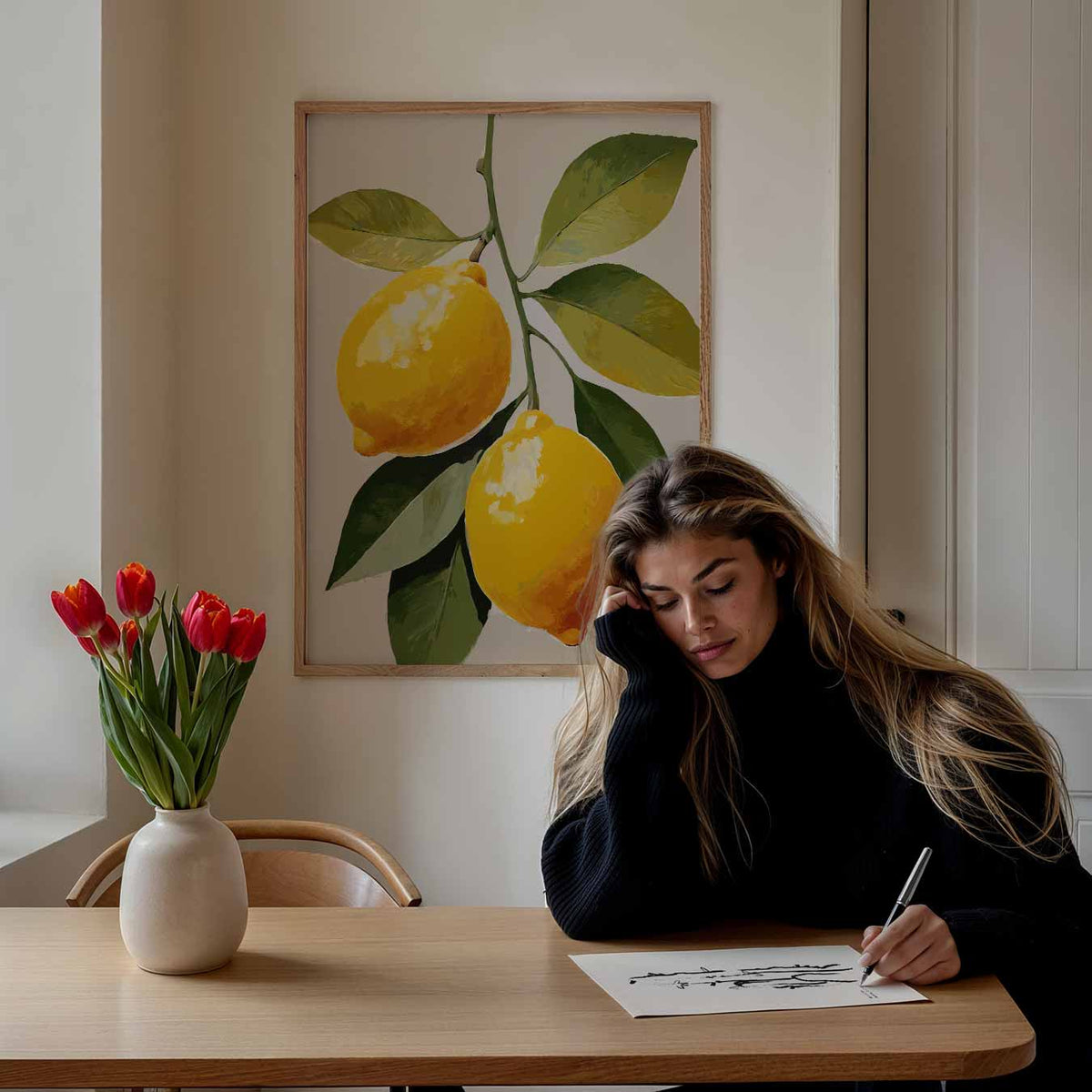 Verfrissende Citrus Kunstposter – keuken portret poster, afbeelding 7