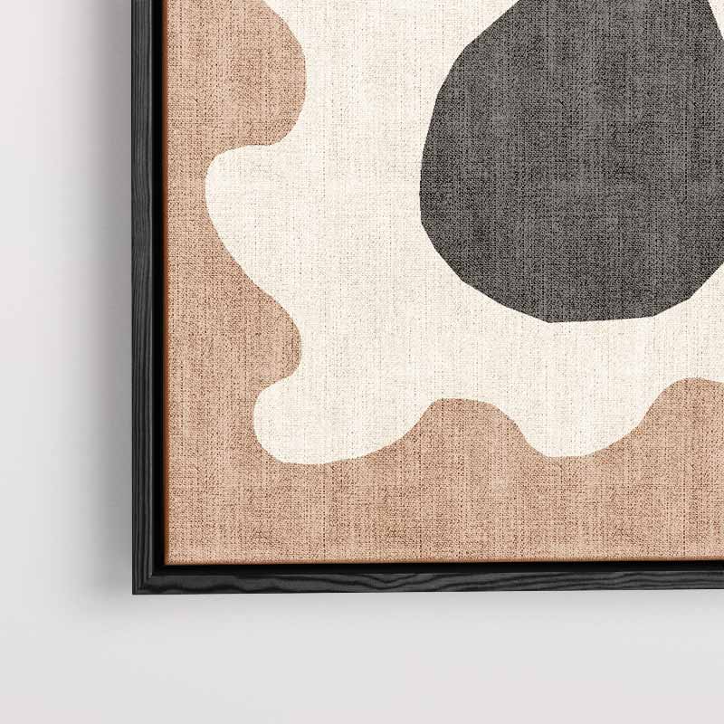 Moderne Bloem – kunstwerk met zwarte baklijst