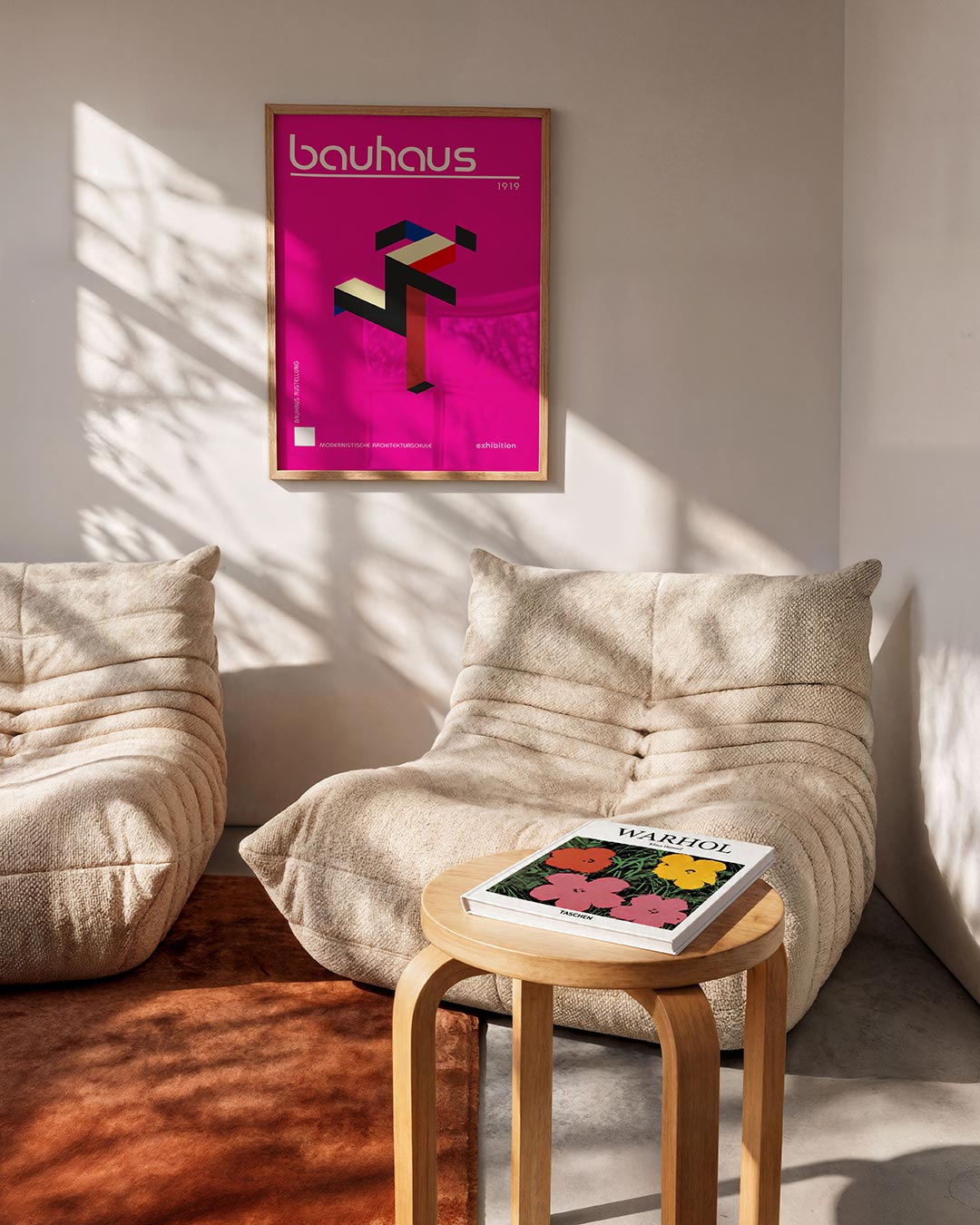 Vorm en kleur – geometrische Bauhaus poster in staand formaat