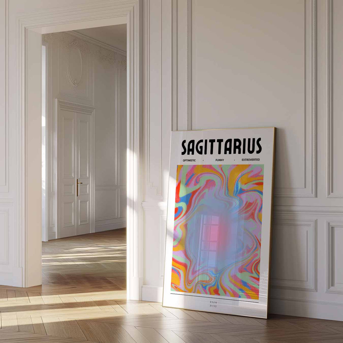 Sagittarius – mindful poster in staand formaat