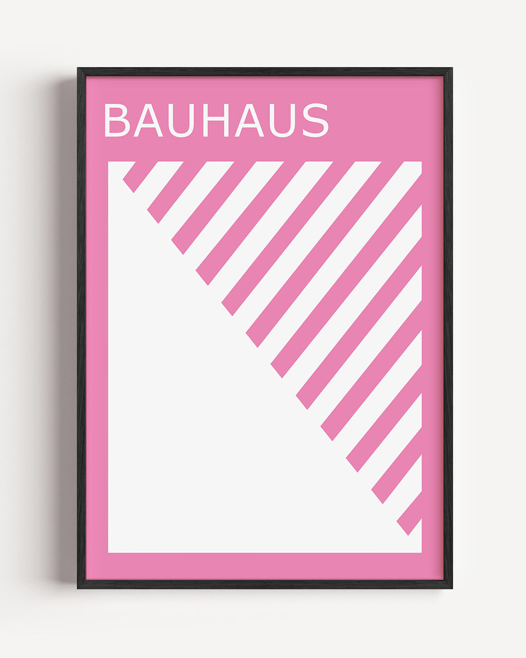 Diagonal lijnen – staande Bauhaus poster als wanddecoratie