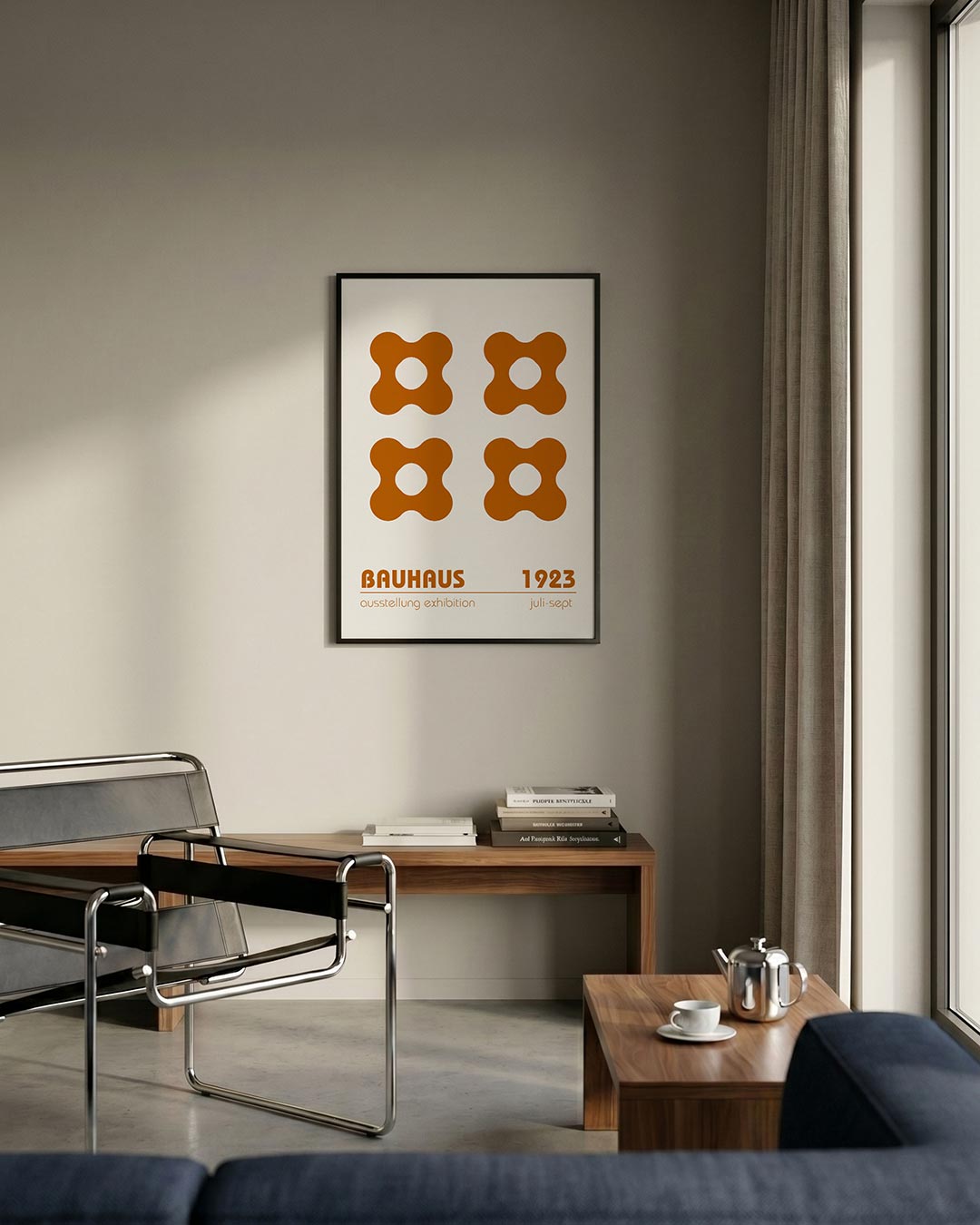  – staande Bauhaus poster voor aan de muur