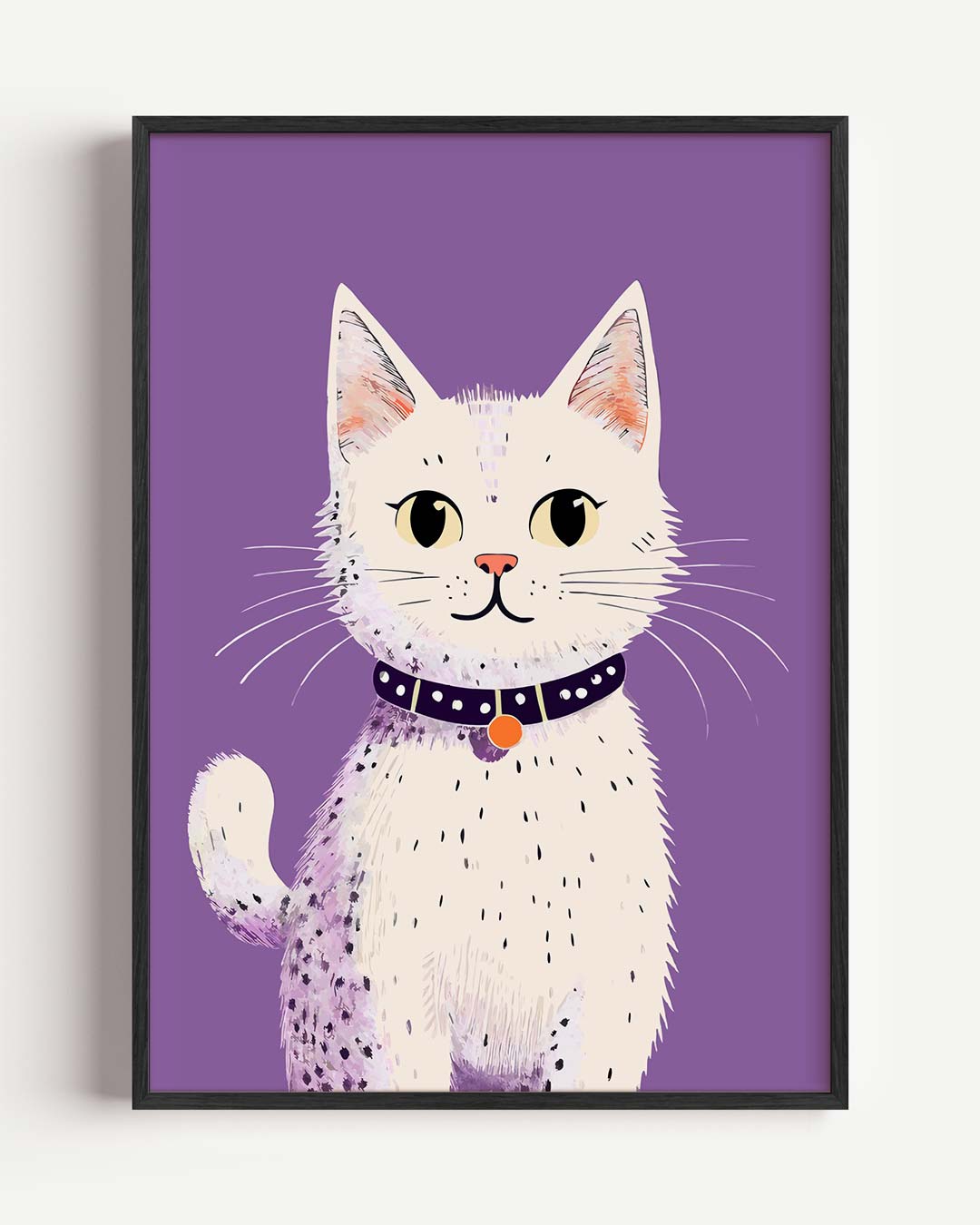 Vrolijke Katteposter – kids portret poster als wanddecoratie