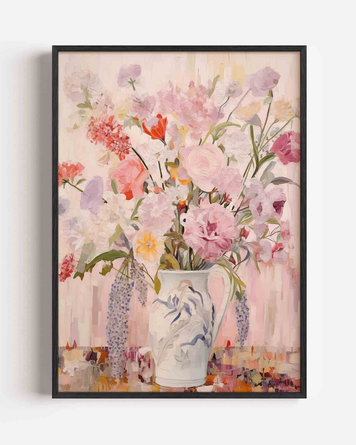 Bloemen in vaas – bloemen portret poster als wanddecoratie