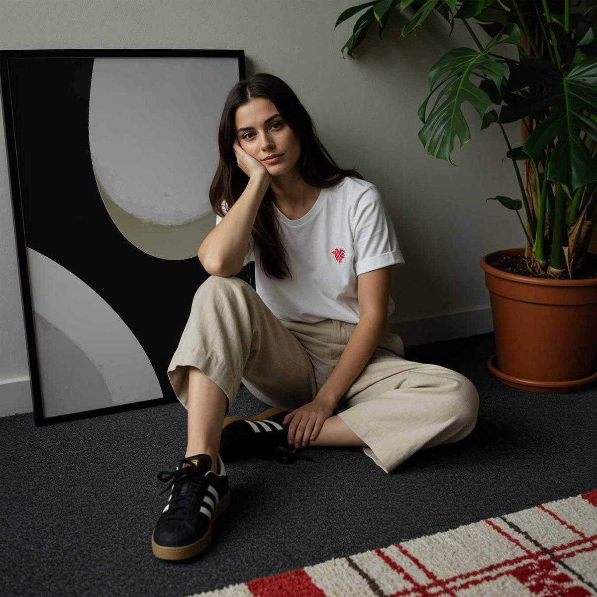 Moderne Minimalistische Kunstposter – abstracte wandkunst als portret poster