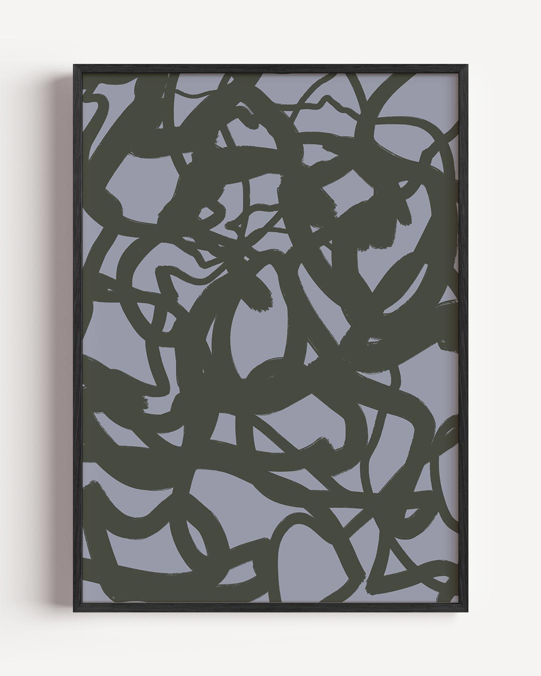 Abstracte Speelse Krabbels – moderne portret poster als wanddecoratie