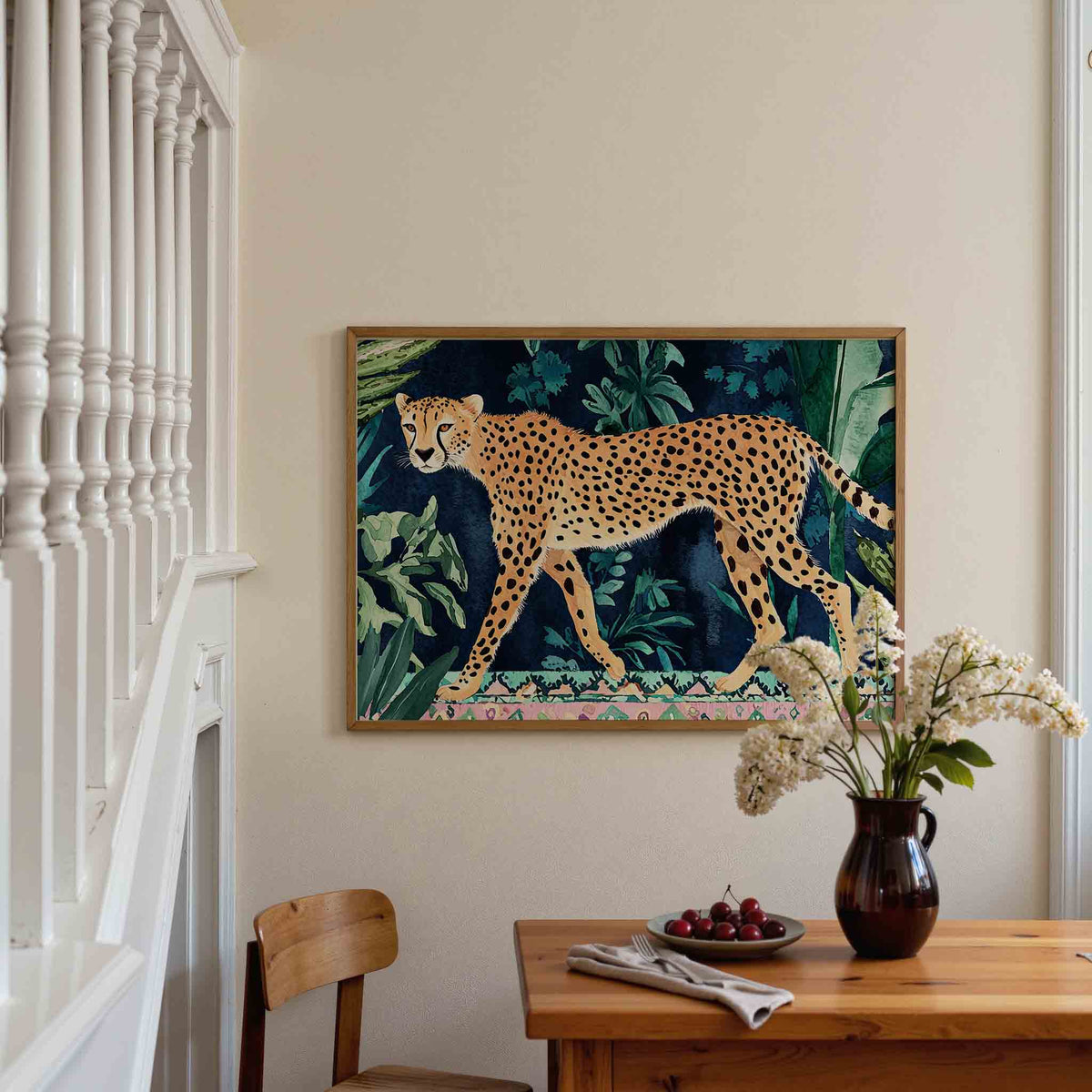 Luipaard in jungle – dieren poster in liggend formaat