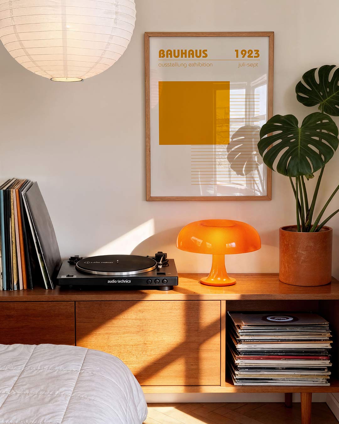 Vorm en lijnen – geometrische Bauhaus poster in staand formaat