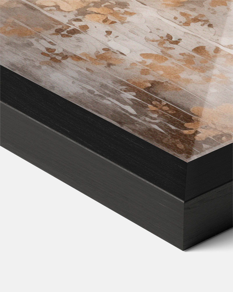 Goud Abstract Natuur – kerst poster als sfeervolle staande wanddecoratie