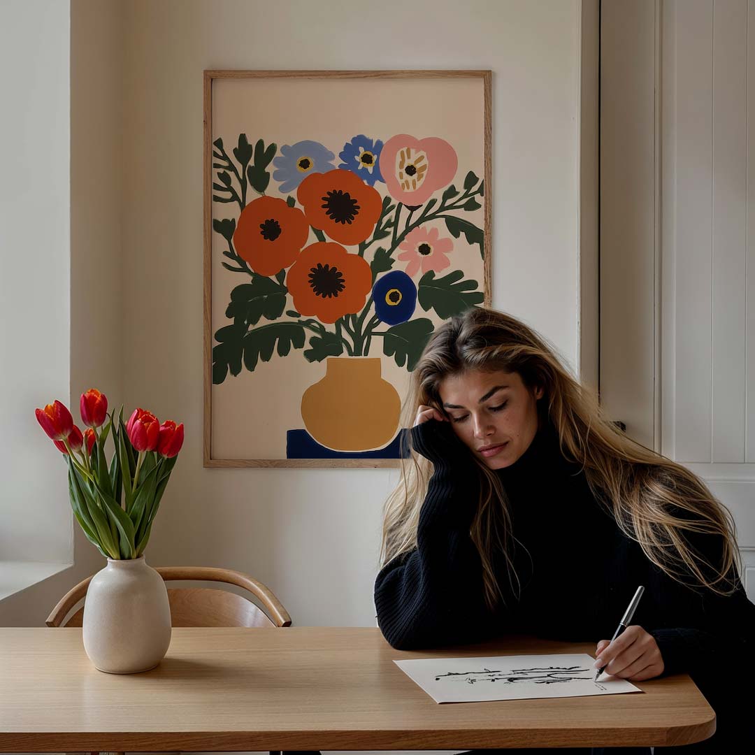 Bloemenpracht – bloemen poster in staand formaat