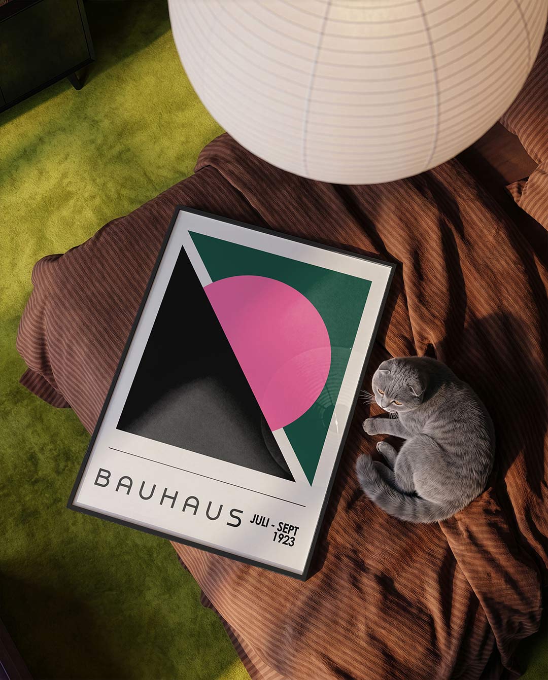 Vormen en vlaken – moderne Bauhaus wandkunst als poster