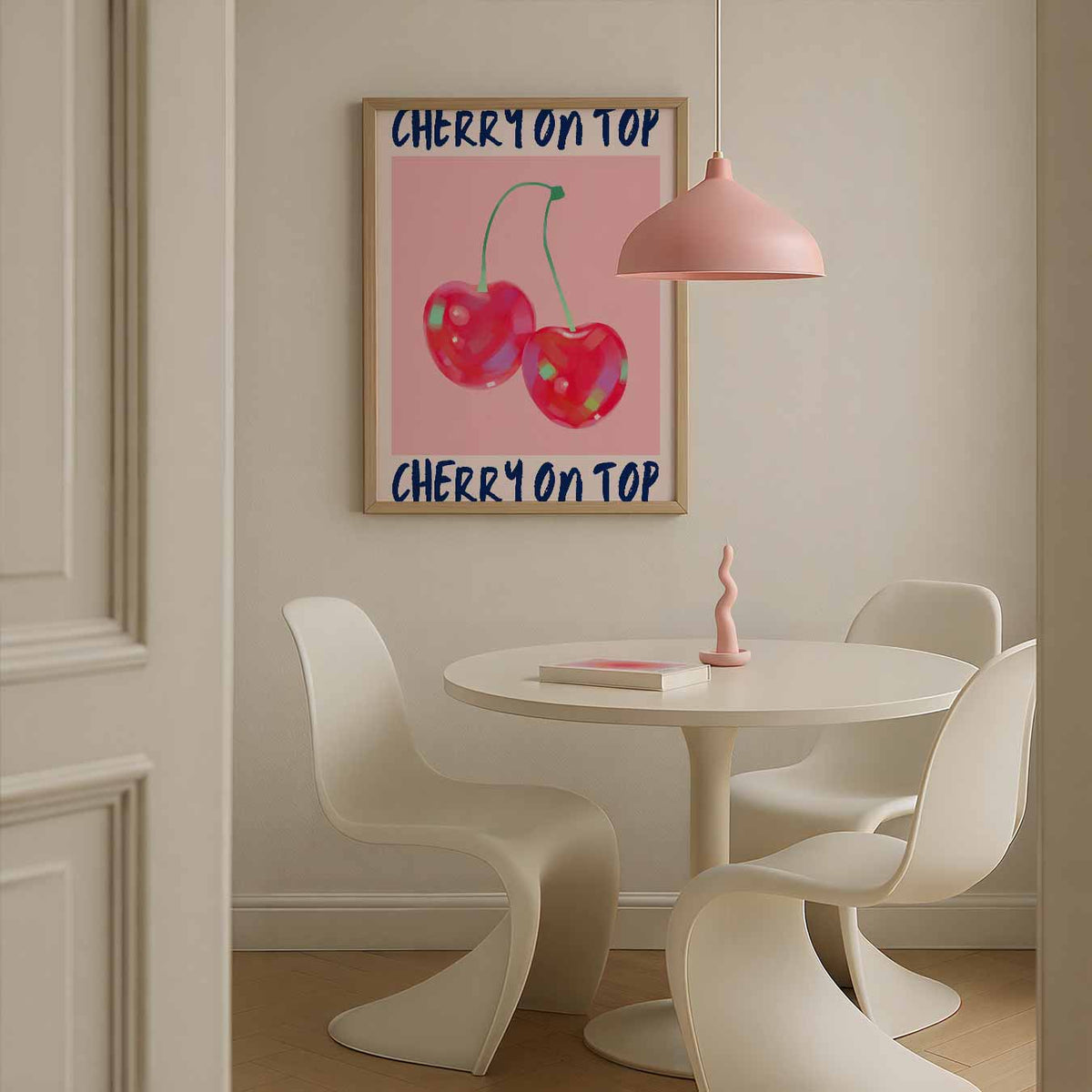 Cherry On Top – Streetart wandkunst als portret poster