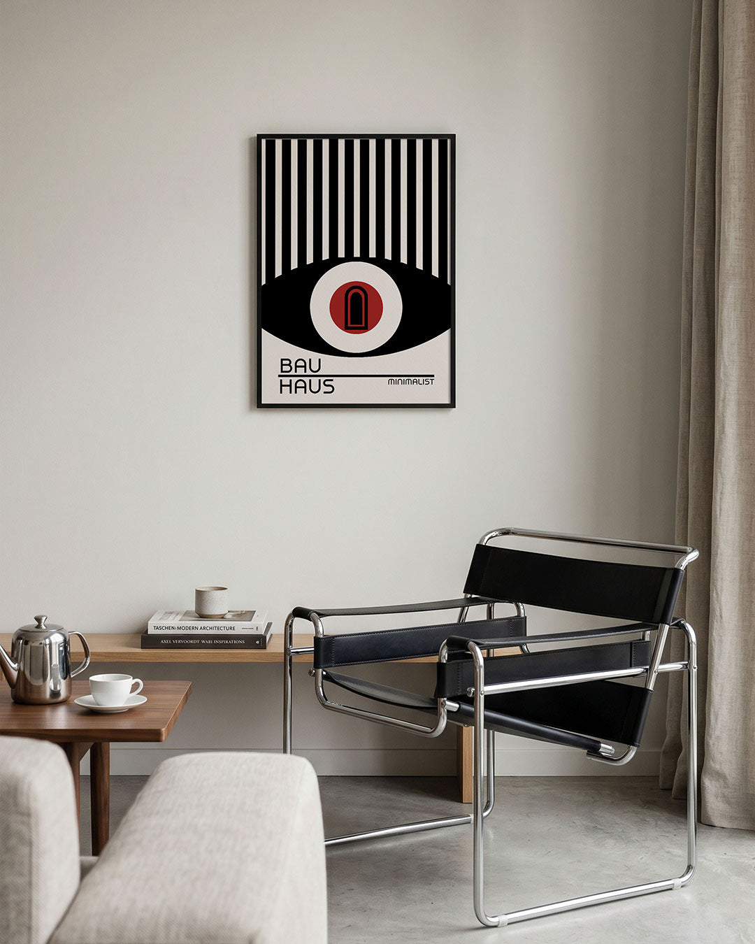 Abstracte – geometrische Bauhaus poster in staand formaat