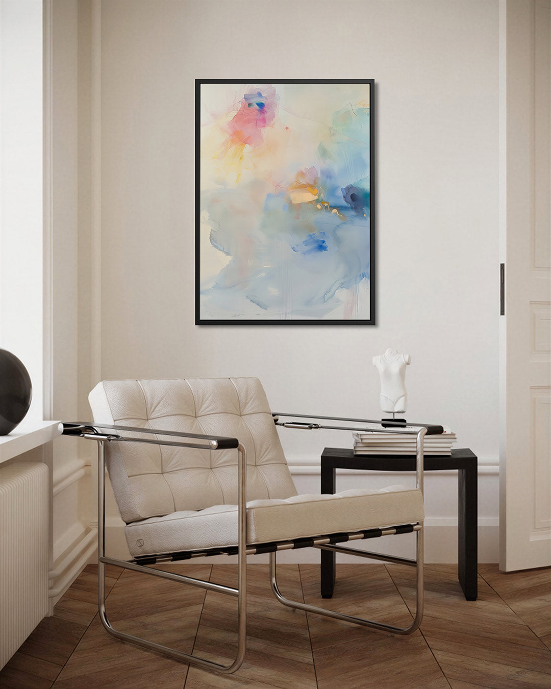 Kleurrijke vervaging – staand wanddecoratie kunstwerk