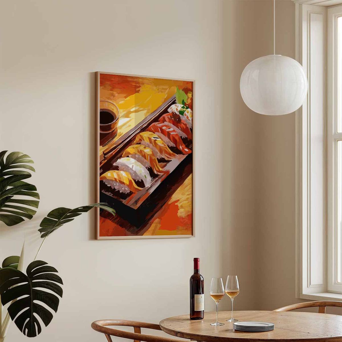 Sushi Delight – staande keuken wanddecoratie van WallArtistic