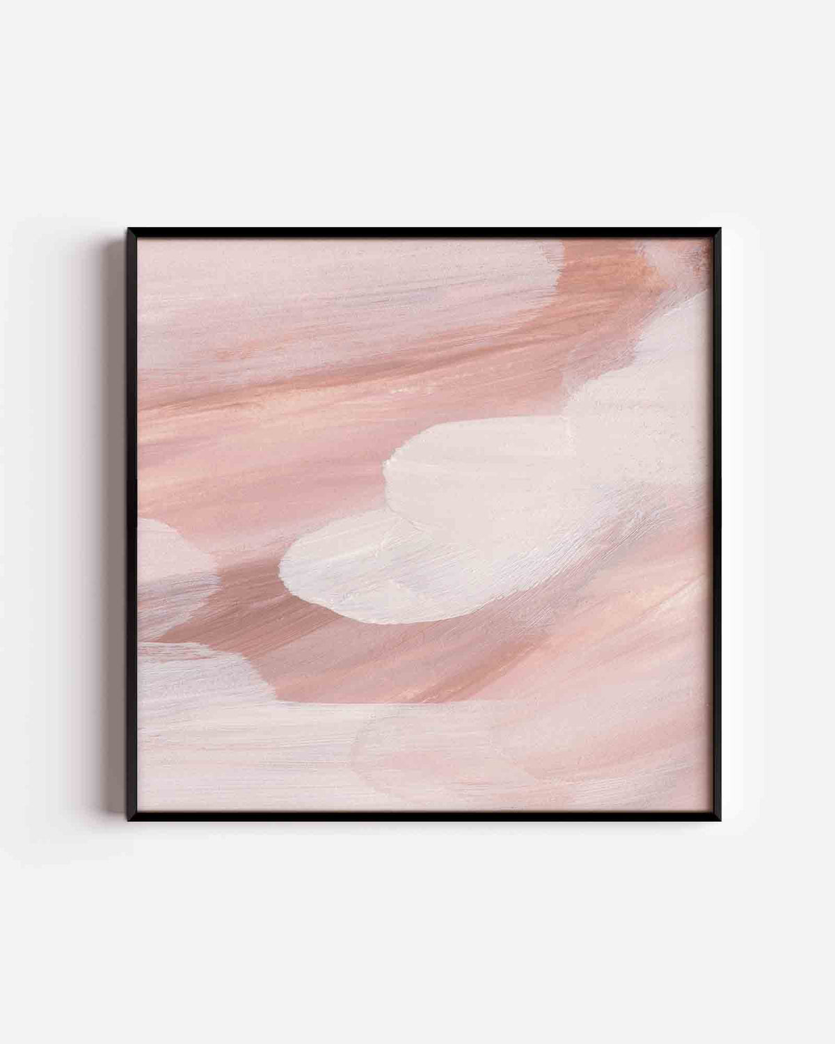 Abstracte penseelstreken – schilderkunst vierkante poster als wanddecoratie