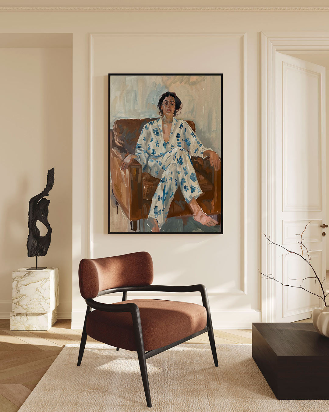 Ontspannen moment – staand wanddecoratie kunstwerk