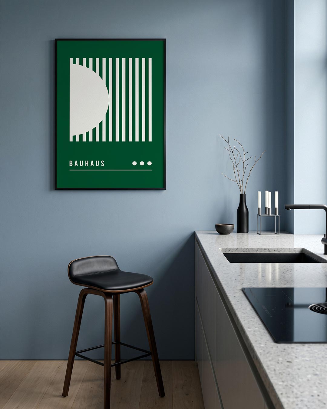  – geometrische Bauhaus poster in staand formaat